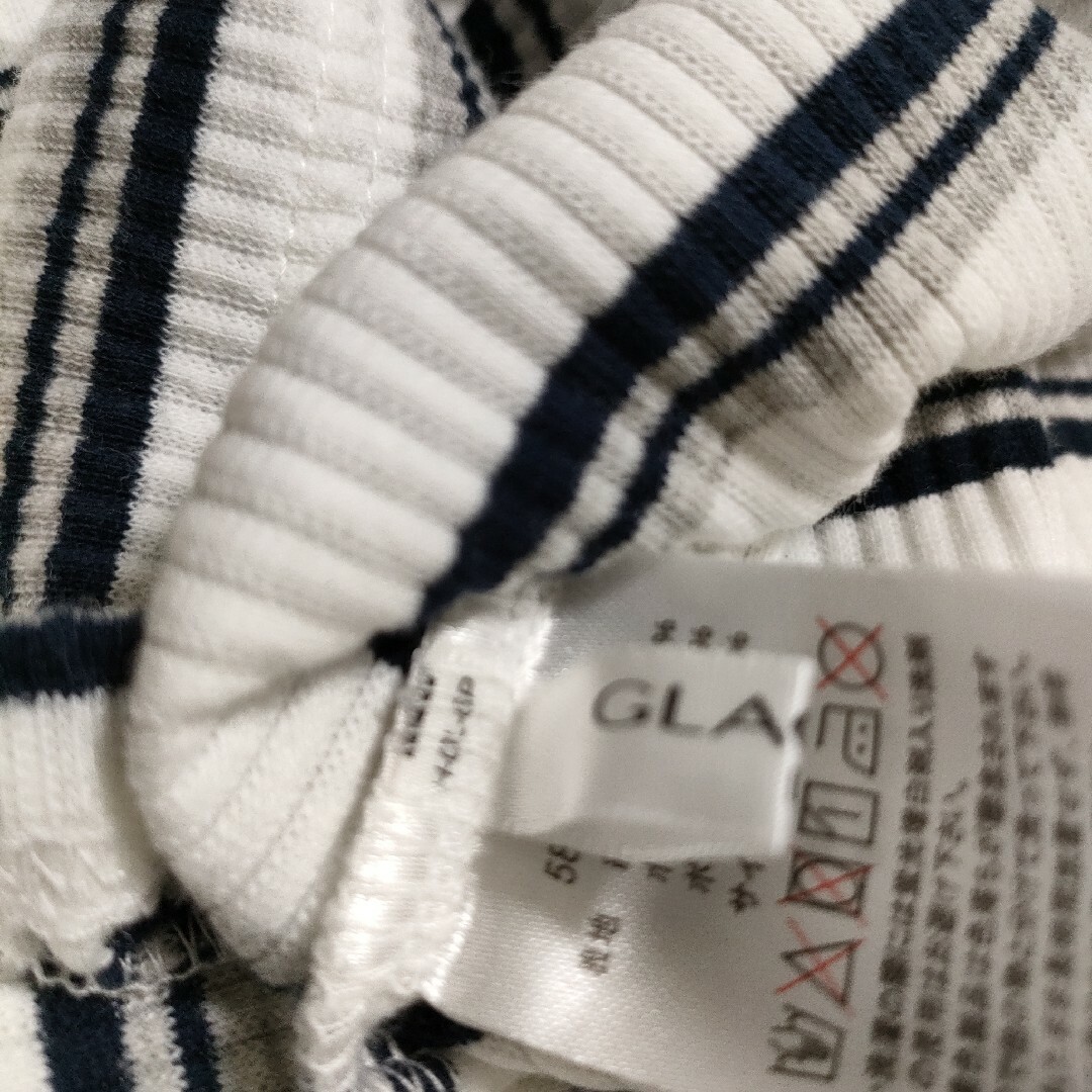 GLACIER(グラシア)のGLACIER グラシア　レディース　Vネック　カットソー　5分袖 レディースのトップス(カットソー(半袖/袖なし))の商品写真