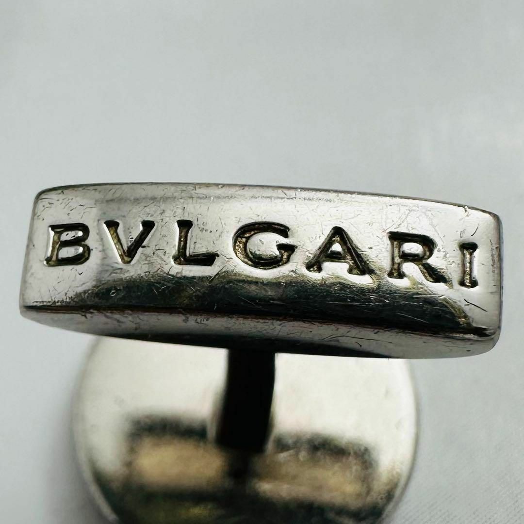 BVLGARI(ブルガリ)のブルガリ　BVLGARI カフスボタン　カフリンクス　片方　ロゴ　オニキス メンズのファッション小物(カフリンクス)の商品写真