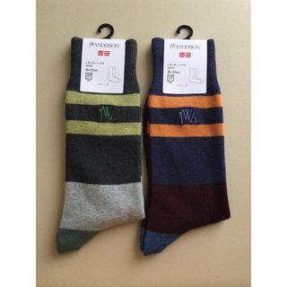 UNIQLO - 【新品・未使用】ユニクロ JWA ラインブロックソックス 25-27cm 2足組