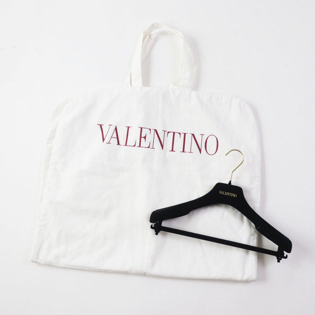 VALENTINO(ヴァレンティノ)の極美品◎VALENTINO ヴァレンティノ 4B3KD11S8F5 ビスコースブレンド Vロゴモノグラム ミニ ドレス／ワンピース ブラック M ハンガー・ガーメント付き イタリア製 正規品 レディース レディースのワンピース(ひざ丈ワンピース)の商品写真