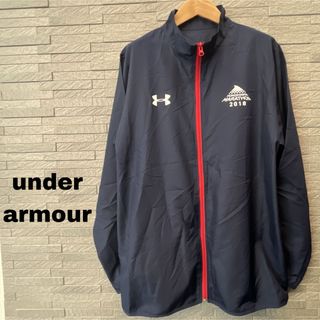 アンダーアーマー(UNDER ARMOUR)のアンダーアーマー 横浜マラソン 2018 スタッフ用 ジャンパー ウィンブレ 紺(その他)