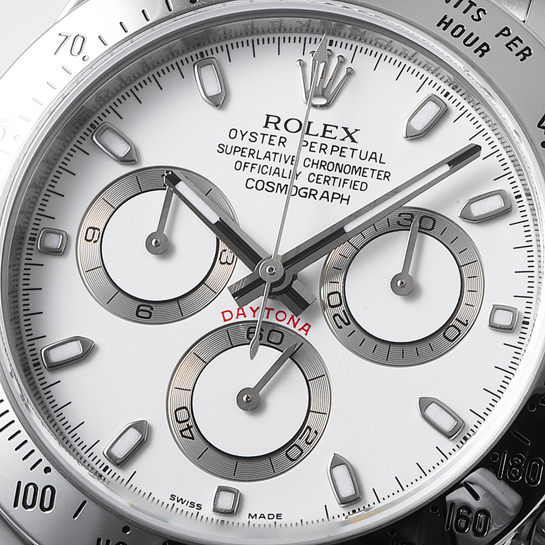 ROLEX(ロレックス)のロレックス デイトナ 116520 ホワイト G番 メンズ 中古 腕時計 メンズの時計(腕時計(アナログ))の商品写真