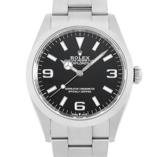 ロレックス(ROLEX)のロレックス エクスプローラーI 124270 ブラック ランダム番 メンズ 中古 腕時計(腕時計(アナログ))