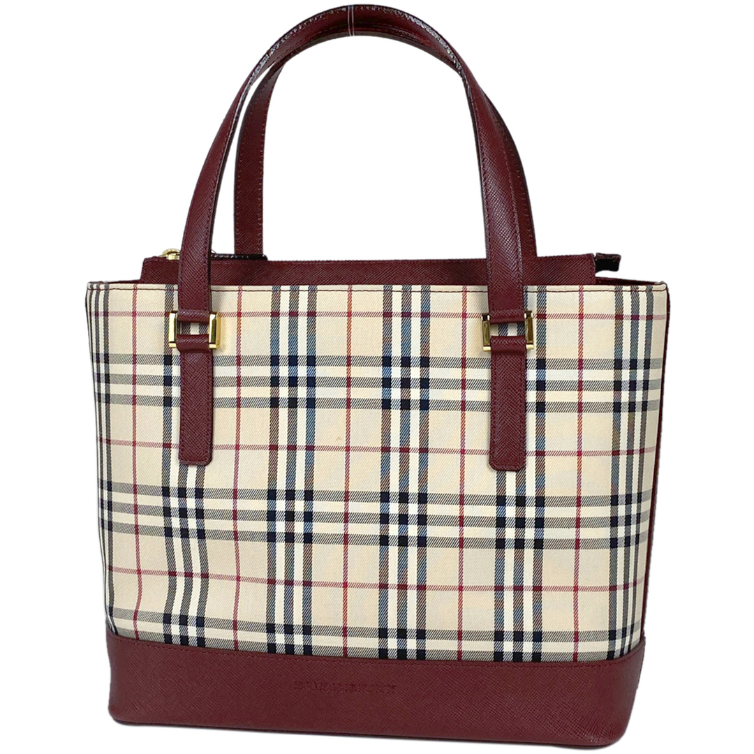 BURBERRY(バーバリー)のバーバリー チェック柄 ハンドバッグ レディース 【中古】 レディースのバッグ(ハンドバッグ)の商品写真