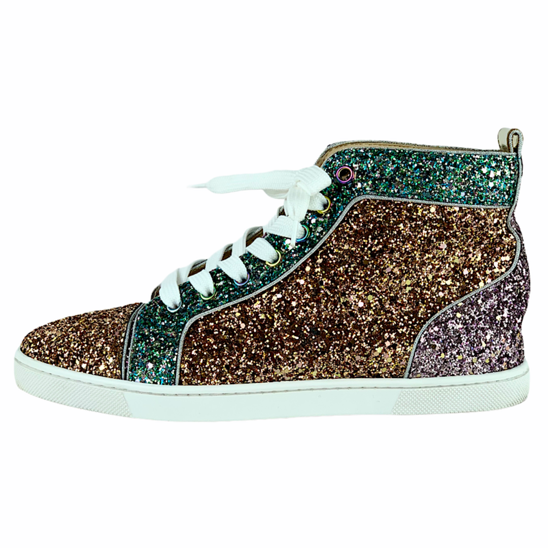 Christian Louboutin(クリスチャンルブタン)のクリスチャンルブタン Christian Louboutin スニーカー 靴 シューズ グリッター マルチカラー ハイカットスニーカー レディースの靴/シューズ(スニーカー)の商品写真