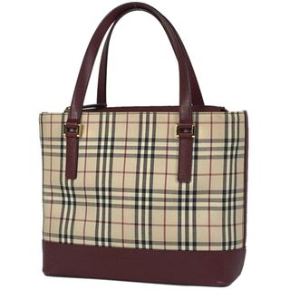 バーバリー(BURBERRY)のバーバリー チェック柄 ハンドバッグ レディース 【中古】(ハンドバッグ)