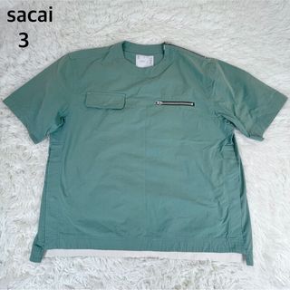 sacai コットンナイロンオックスフォードプルオーバー　21SS サイズ3