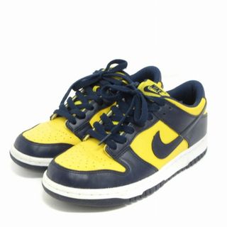 ナイキ(NIKE)のナイキ ダンクロー ミシガン スニーカー CW1590-700 黄 紺 24cm(スニーカー)