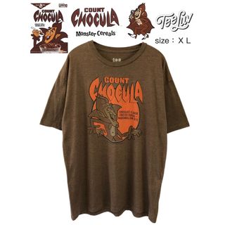 Count Chocula　カウントチョキュラ　Tシャツ　XL　茶色　USA古着(Tシャツ/カットソー(半袖/袖なし))