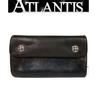 CHROME HEARTS 銀座店 クロムハーツ ウェーブウォレット 長財布 レザー SV925 ブラウン 94788