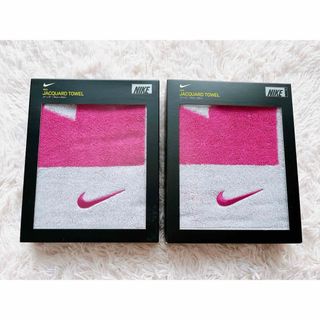 NIKE - NIKE ジャガードタオル　ピンク　新品未使用