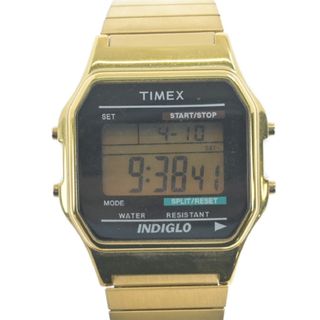 TIMEX - TIMEX タイメックス 腕時計 - 黒xゴールド 【古着】【中古】