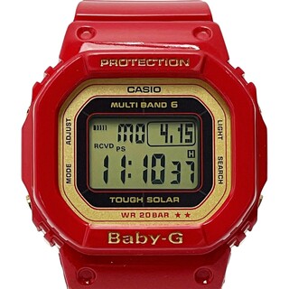 カシオ(CASIO)の☆☆CASIO カシオ Baby-G 20周年記念モデル BGD-5020VC-4JR レッド 電波ソーラー デジタル レディース 腕時計(腕時計)