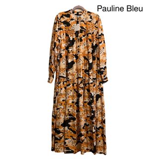 新品【Pauline Bleu 】ティアード ロングワンピース