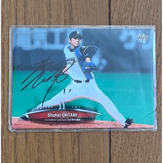 ホッカイドウニホンハムファイターズ(北海道日本ハムファイターズ)の大谷翔平　サイン入野球カード(スポーツ選手)