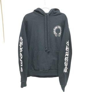 クロムハーツ CHROME HEARTS ホースシュー プルオーバー パーカー コットン ブラック