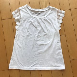 グローバルワーク(GLOBAL WORK)のグローバルワーク　レース付きノースリーブ　120㎝(Tシャツ/カットソー)