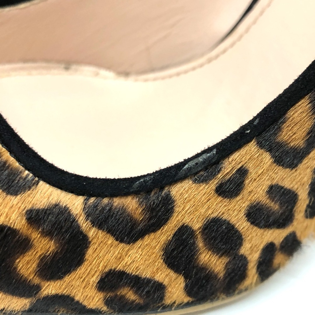 miumiu(ミュウミュウ)のミュウミュウ MIUMIU ヒョウ柄 519346 ピンヒール パンプス ハラコ ブラウン レディースの靴/シューズ(ハイヒール/パンプス)の商品写真