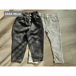 ザラ(ZARA)の【新品未使用】ZARA　2-3y デニム　2本セット(パンツ/スパッツ)