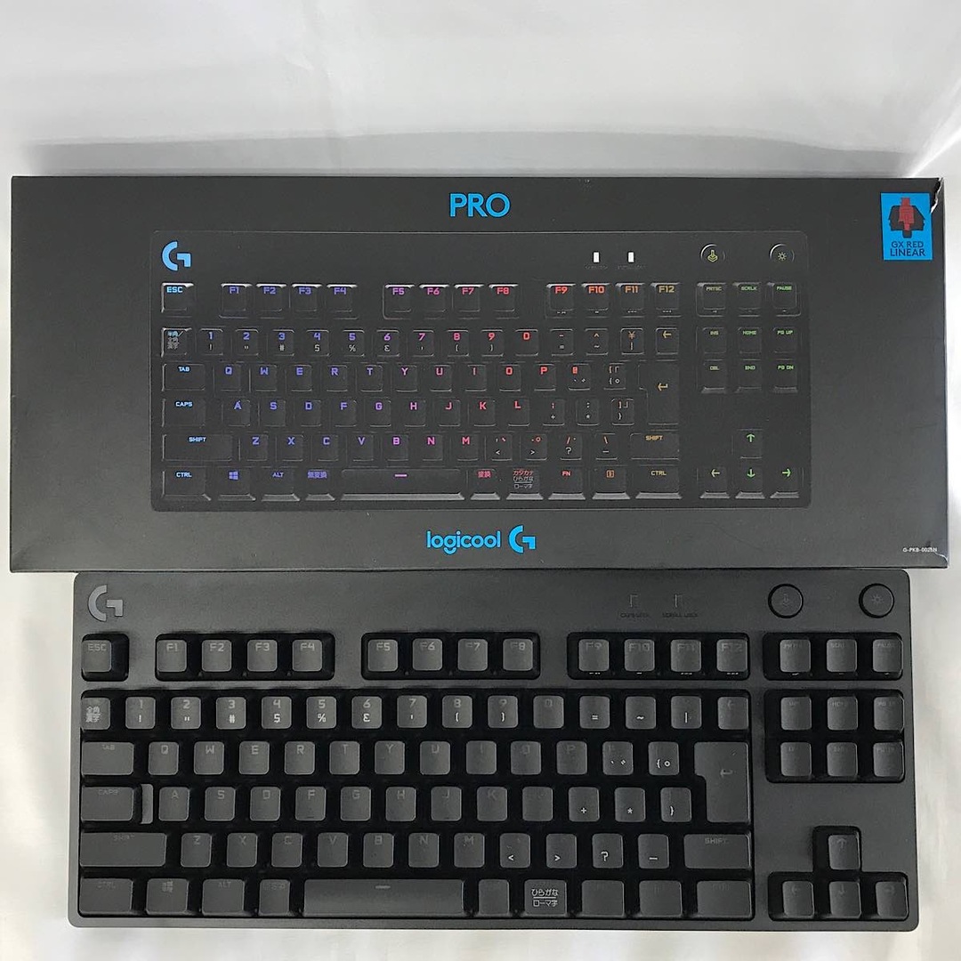 『USED』 ロジクール Logicool G PRO ゲーミングキーボード テンキーレス 有線 G-PKB-002LN PC周辺機器  ブラック【中古】 スマホ/家電/カメラのPC/タブレット(PC周辺機器)の商品写真