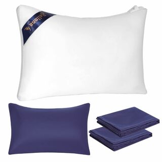 【色: ホワイト】枕 Belinna 枕 首が痛くならない 人気 枕カバー 低反(枕)