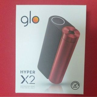 glo - 【新品未使用品】開封後発送 電子タバコ glo HYPER X2 ブラックレッド