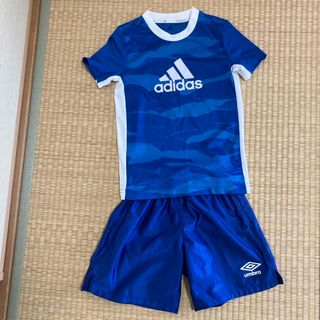 アディダス(adidas)のサイズ130&140サッカー上下セット　Tシャツ&パンツ(ウェア)