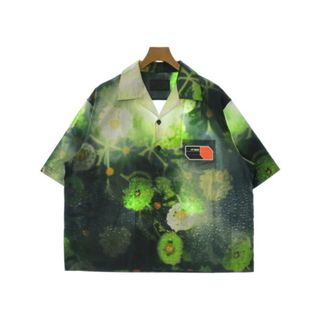 プラダ(PRADA)のPRADA プラダ カジュアルシャツ XXL 緑系x白x紺系等(総柄) 【古着】【中古】(シャツ)