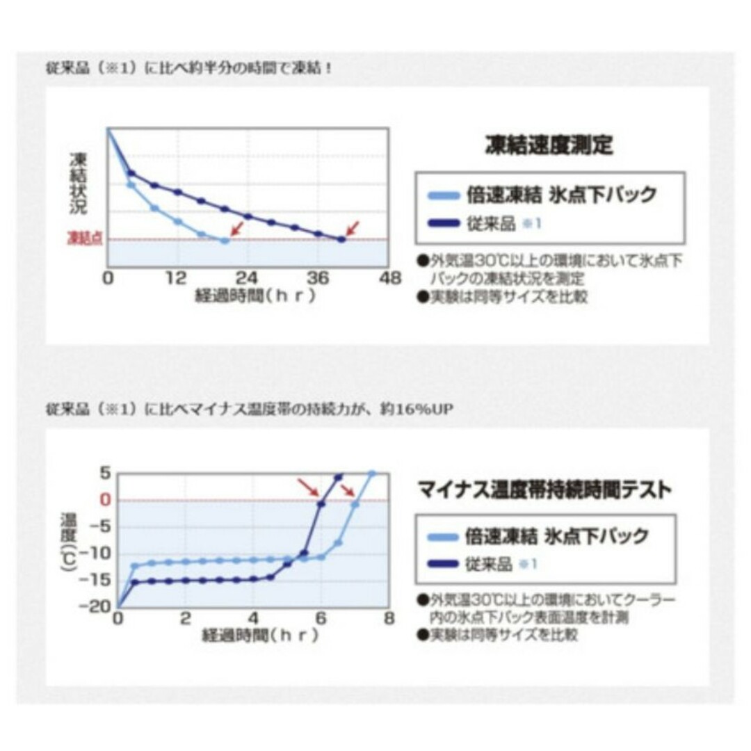 ロゴス　氷点下パック　Mサイズ　倍速凍結　2パック スポーツ/アウトドアのアウトドア(その他)の商品写真