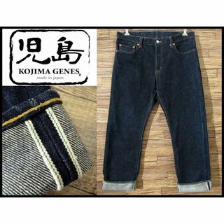 コジマジーンズ(児島ジーンズ)のW38 濃紺 美品 児島ジーンズ 21oz 極厚 緑耳 セルビッチ デニム(デニム/ジーンズ)