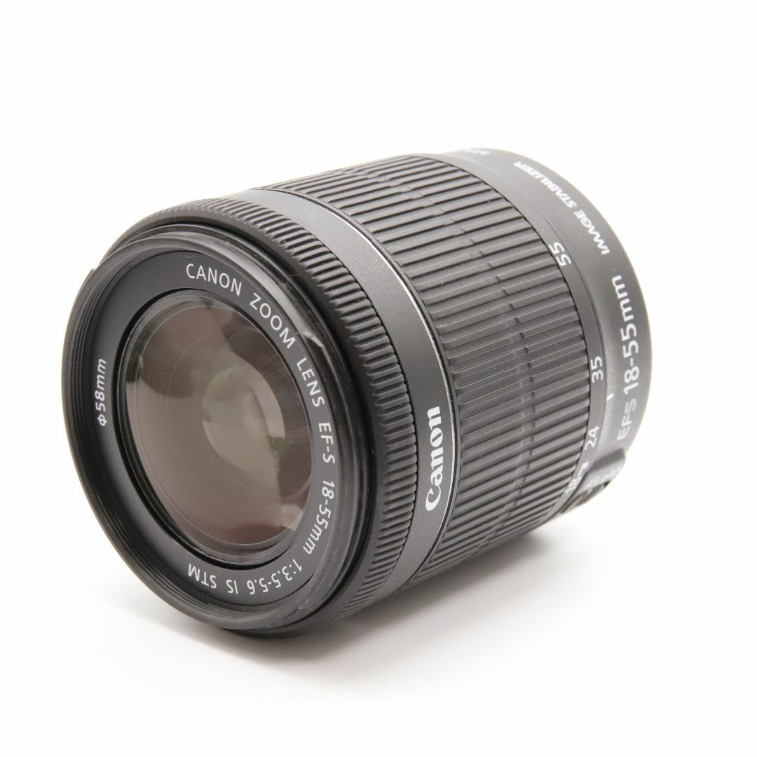 Canon(キヤノン)の【ほぼ新品】 EF-S18-55mm F3.5-5.6 IS STM 796 スマホ/家電/カメラのカメラ(レンズ(ズーム))の商品写真