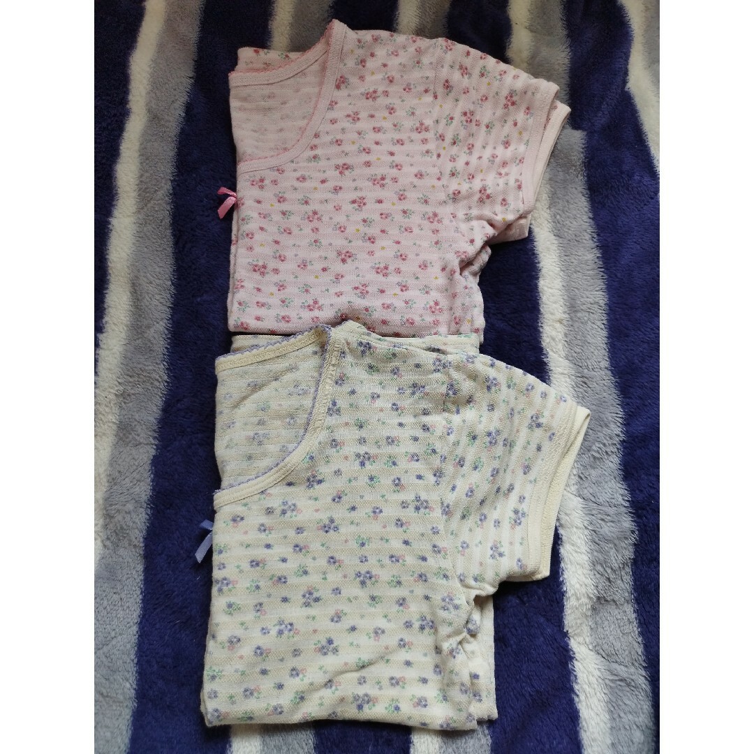 半袖肌着2枚セット キッズ/ベビー/マタニティのキッズ服女の子用(90cm~)(下着)の商品写真