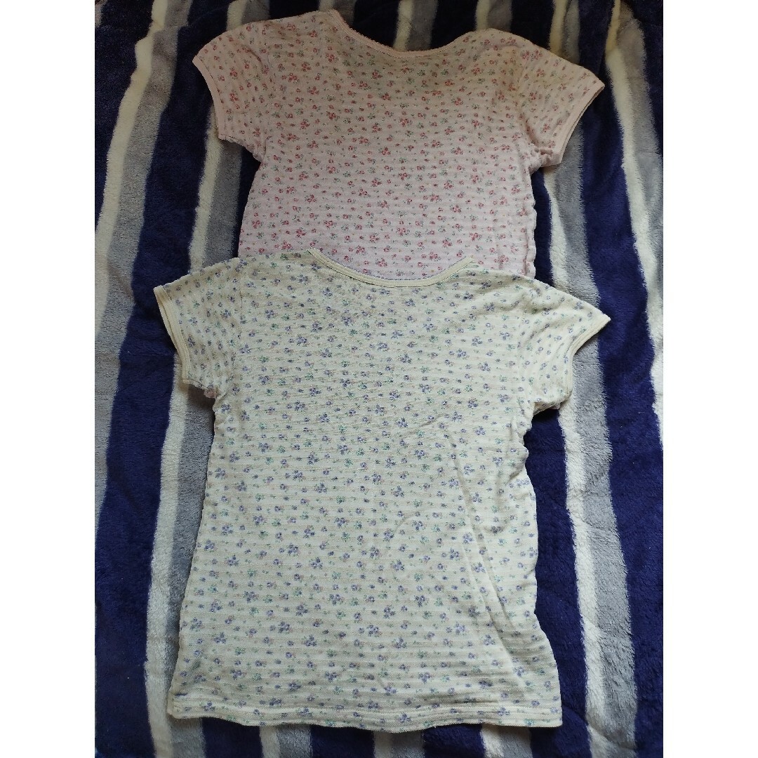 半袖肌着2枚セット キッズ/ベビー/マタニティのキッズ服女の子用(90cm~)(下着)の商品写真