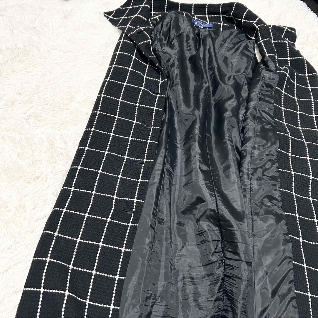 【美品】M’S GRACY エムズグレイシー ロングジレ ベスト チェック 38 【美品】M’S GRACY エムズグレイシー ロングジレ ベスト チェック 38