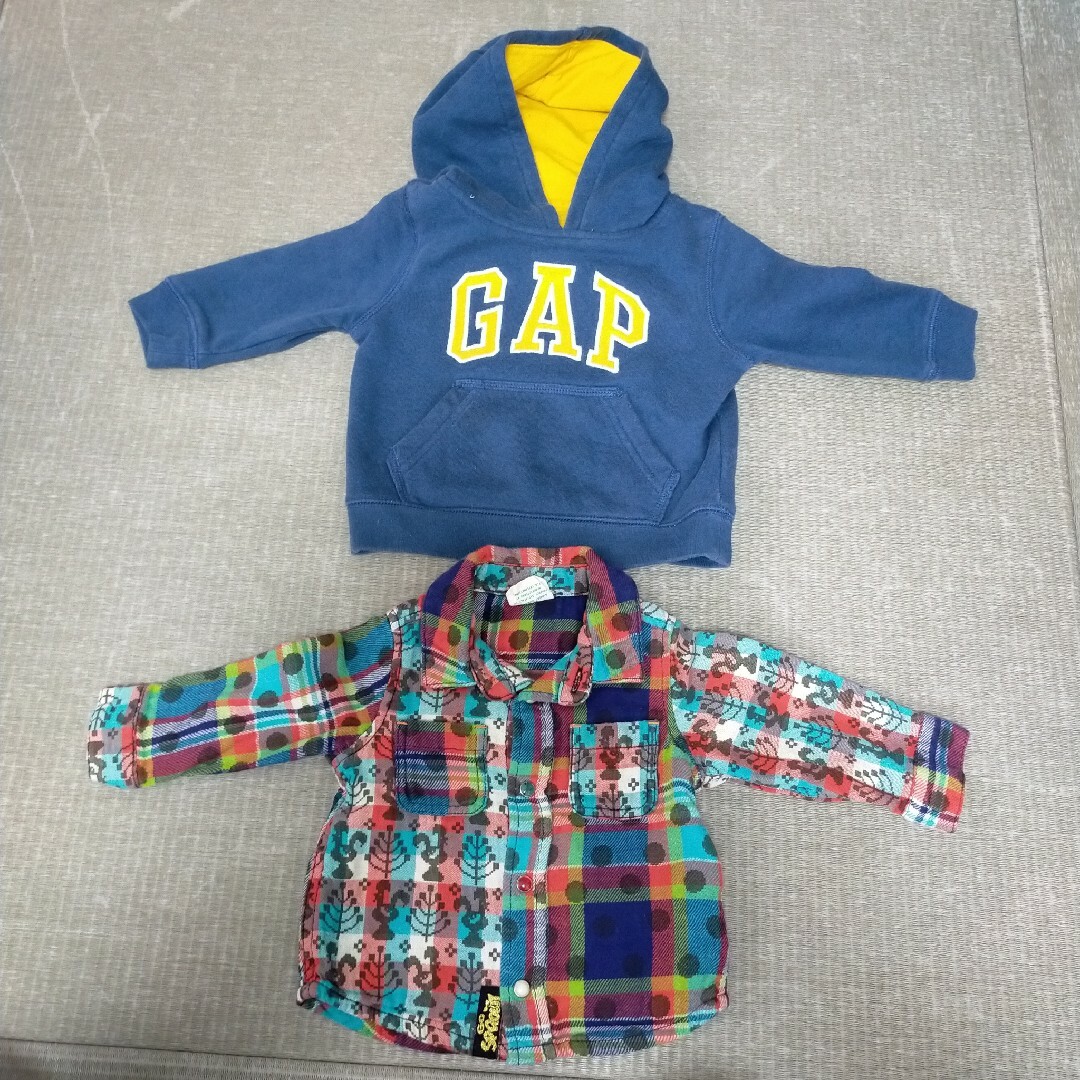 babyGAP(ベビーギャップ)の70 トレーナー、シャツ、ベスト、パンツ　まとめ売り キッズ/ベビー/マタニティのベビー服(~85cm)(シャツ/カットソー)の商品写真