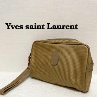 イヴサンローラン(Yves Saint Laurent)の美品✨Yves Saint Laurentイヴサンローランハンドバッグカーキ(ハンドバッグ)