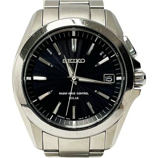 セイコー(SEIKO)の☆☆SEIKO セイコー ブライツ SAGZ077 ブラック 電波ソーラー アナログ ステンレススチール メンズ 腕時計 箱・取説有(腕時計(アナログ))