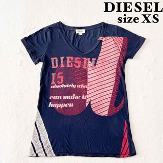 DIESEL - DIESEL ディーゼル　半袖Tシャツ　カットソー　コットン100% 薄手　XS