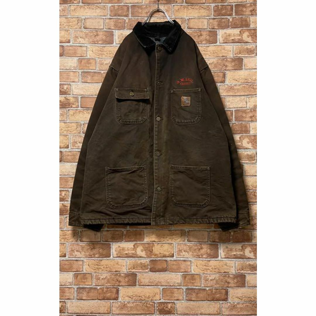 carhartt(カーハート)のカーハート　メキシコ製　ダックジャケット　ミシガンチョアコート　企業刺繍　L その他のその他(その他)の商品写真