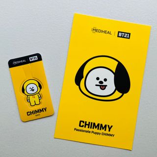 ビーティーイシビル(BT21)の【韓国のお土産】BT21 CHIMMY カード・しおり(キャラクターグッズ)