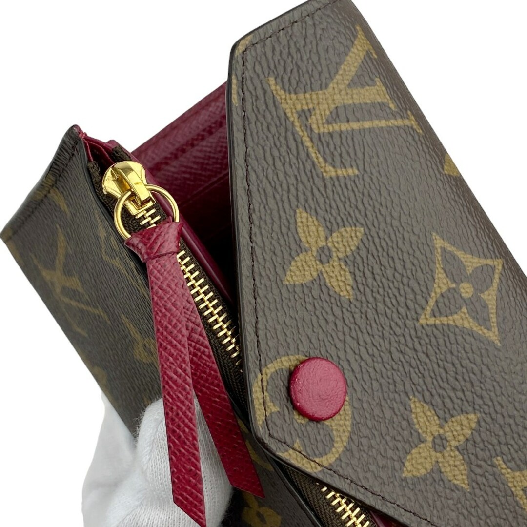 LOUIS VUITTON(ルイヴィトン)の■美品■　ルイヴィトン ポルトフォイユ ヴィクトリーヌ 三つ折り 財布 モノグラム フューシャ M41938 【120459】 レディースのファッション小物(財布)の商品写真