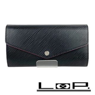 ルイヴィトン(LOUIS VUITTON)の■新同■　ルイヴィトン ポルトフォイユ サラ 長財布 エピ ノワール ホットピンク M64322 【120381】(財布)