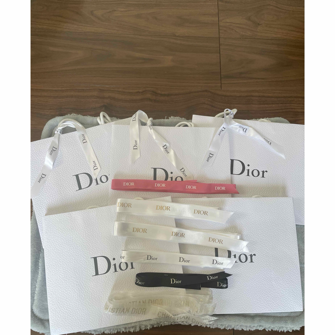 Dior(ディオール)のDior ショッパー、リボンまとめ売り インテリア/住まい/日用品のオフィス用品(ラッピング/包装)の商品写真