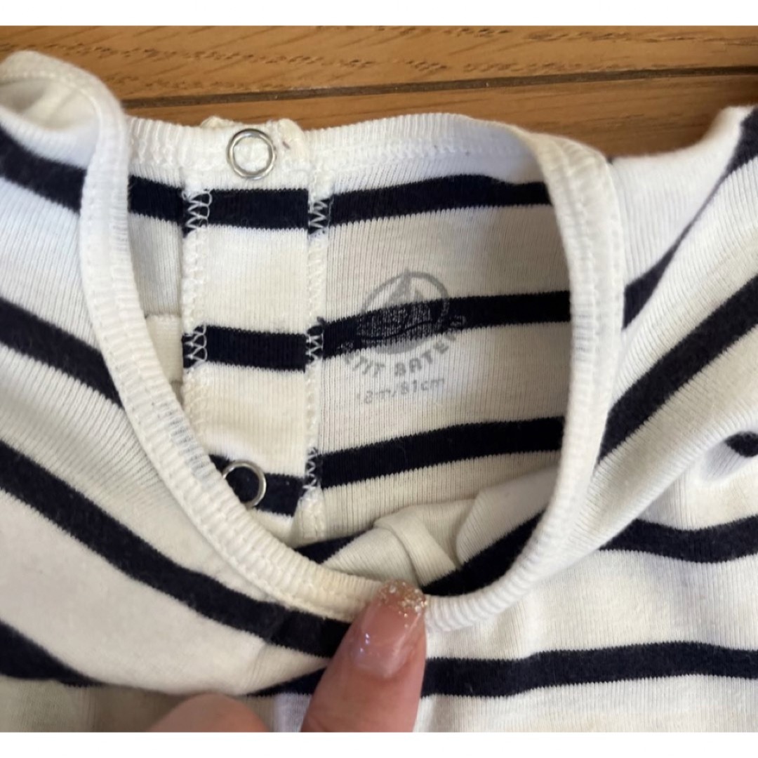 PETIT BATEAU(プチバトー)のプチバトー　半袖でトップス2枚　18m81cm キッズ/ベビー/マタニティのベビー服(~85cm)(シャツ/カットソー)の商品写真