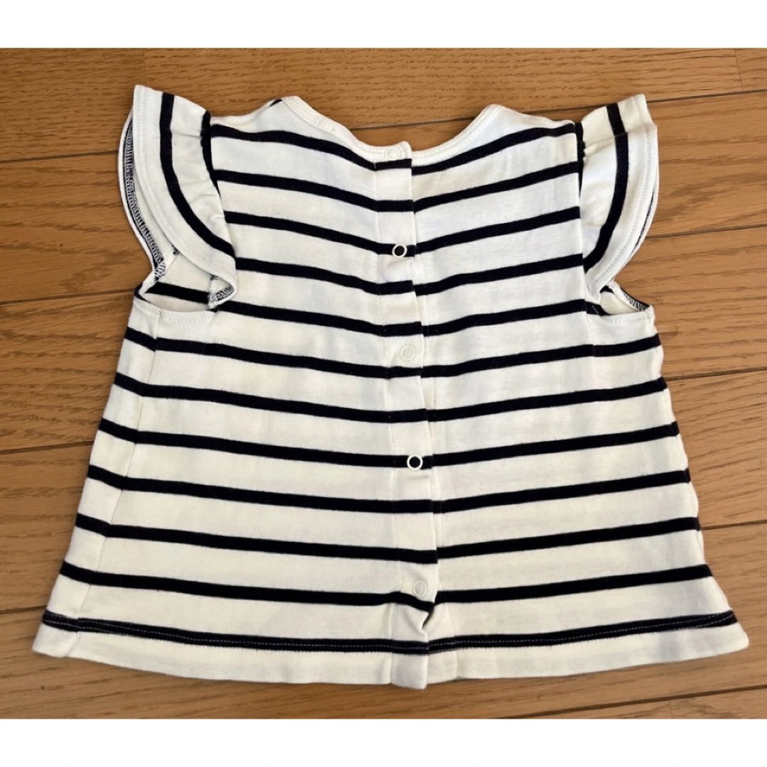 PETIT BATEAU(プチバトー)のプチバトー　半袖でトップス2枚　18m81cm キッズ/ベビー/マタニティのベビー服(~85cm)(シャツ/カットソー)の商品写真