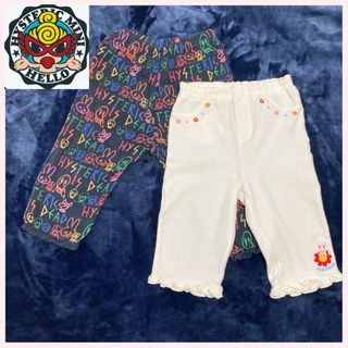 ヒステリックス(HYSTERICS)の美品　ヒステリックス　ミキハウス  110cm ハーフパンツ　スパッツ 女の子(パンツ/スパッツ)