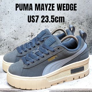 プーマ(PUMA)のPUMA MAYZE WEDGE プーマ 23.5cm ネイビー 厚底スニーカー(スニーカー)