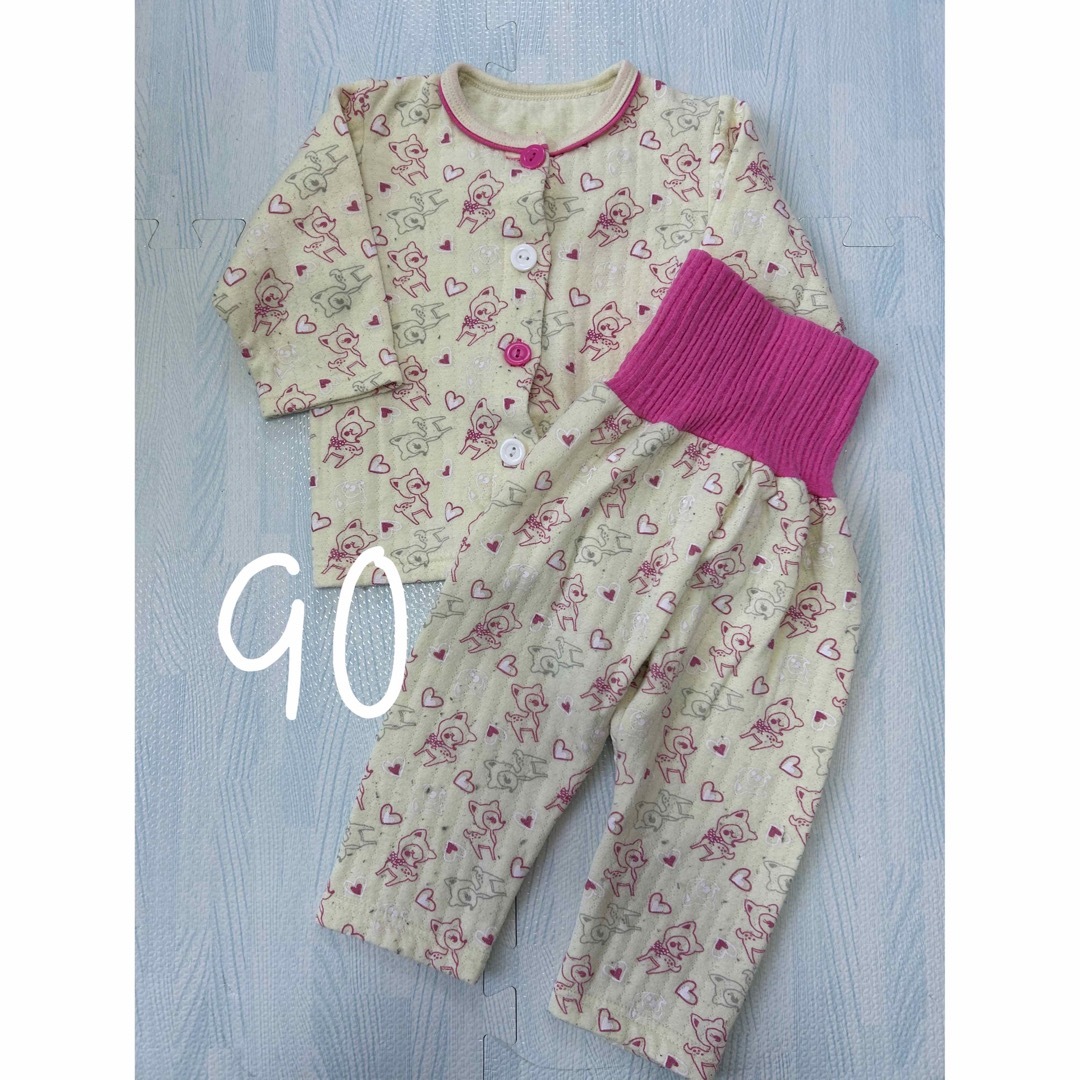 しまむら(シマムラ)の90 パジャマ上下セット キッズ/ベビー/マタニティのキッズ服女の子用(90cm~)(パジャマ)の商品写真