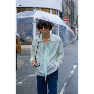 コモリ(COMOLI)のMASU PLANT SHIRTS ミントグリーン　シャツ(シャツ)