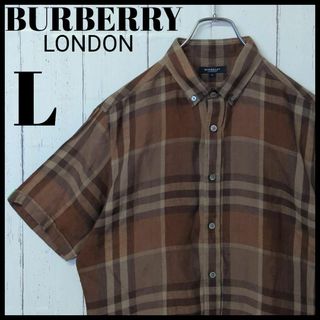 バーバリー(BURBERRY)の【人気デザイン】 BURBERRY LONDON 入手困難 BDリネンシャツ(シャツ)